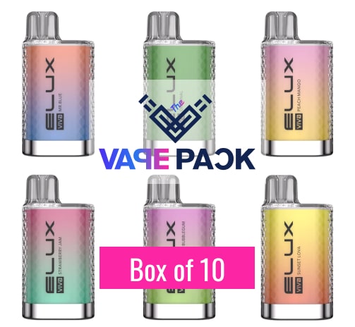 Elux Viva Pro 5000 Puffs Disposable Vape Box of 10!